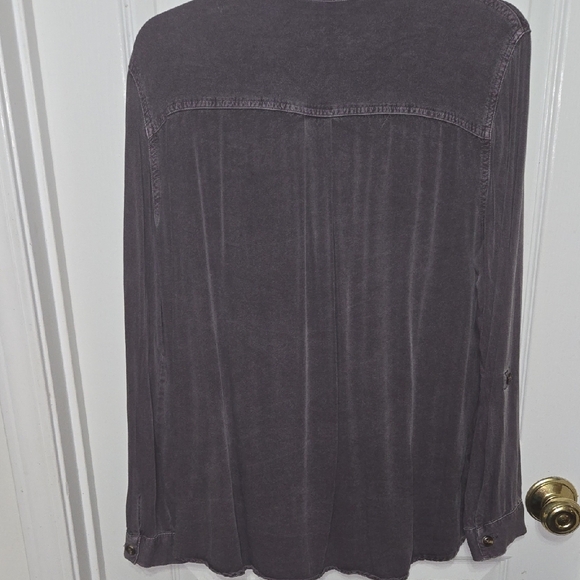Maurices Deep Purple Relaxed Fit Shirt - Picture 6 of 7